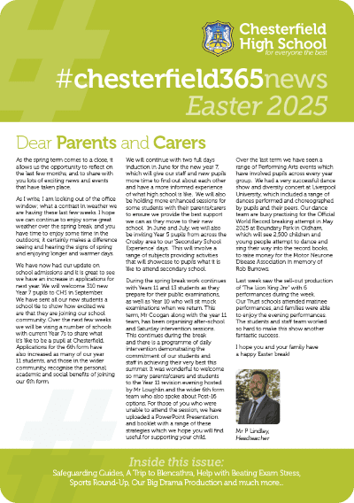 CHS Newsletter Easter 2025 cvr@2x