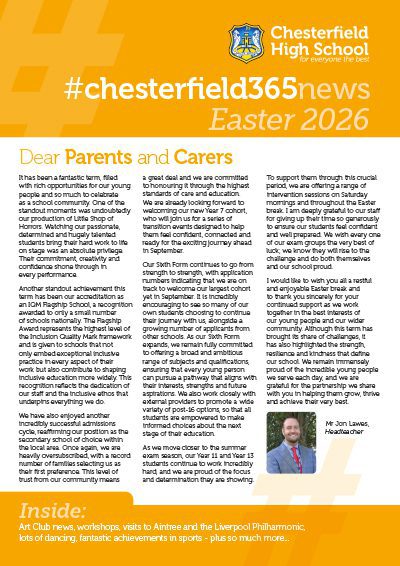 CHS Newsletter Easter 2026 cvr